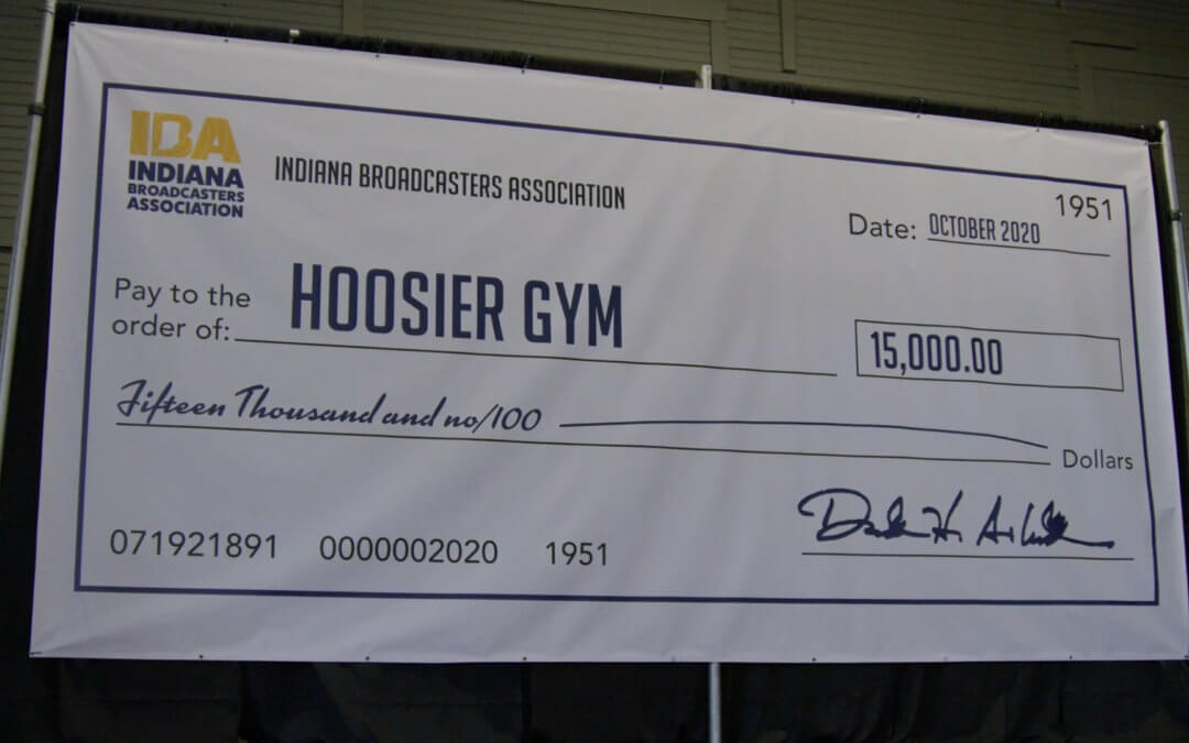 Indiana Broadcasters Association Donates $15,000 to Support Historic Knightstown’s Hoosier Gym to Stem Pandemic Losses